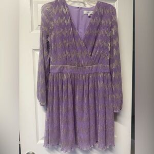 Adelyn Rae Lavender and Gold Dress